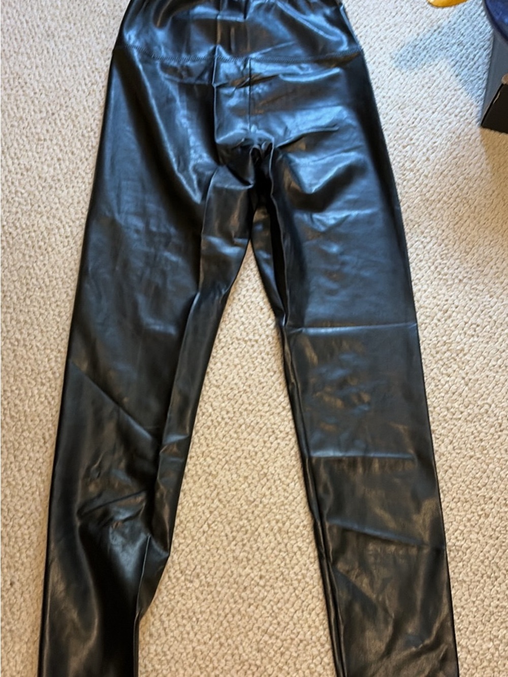 Wilfred Black Faux Leather Skinny Pants